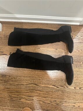 Chinese Laundry Black Over-the-Knee Suede Boots